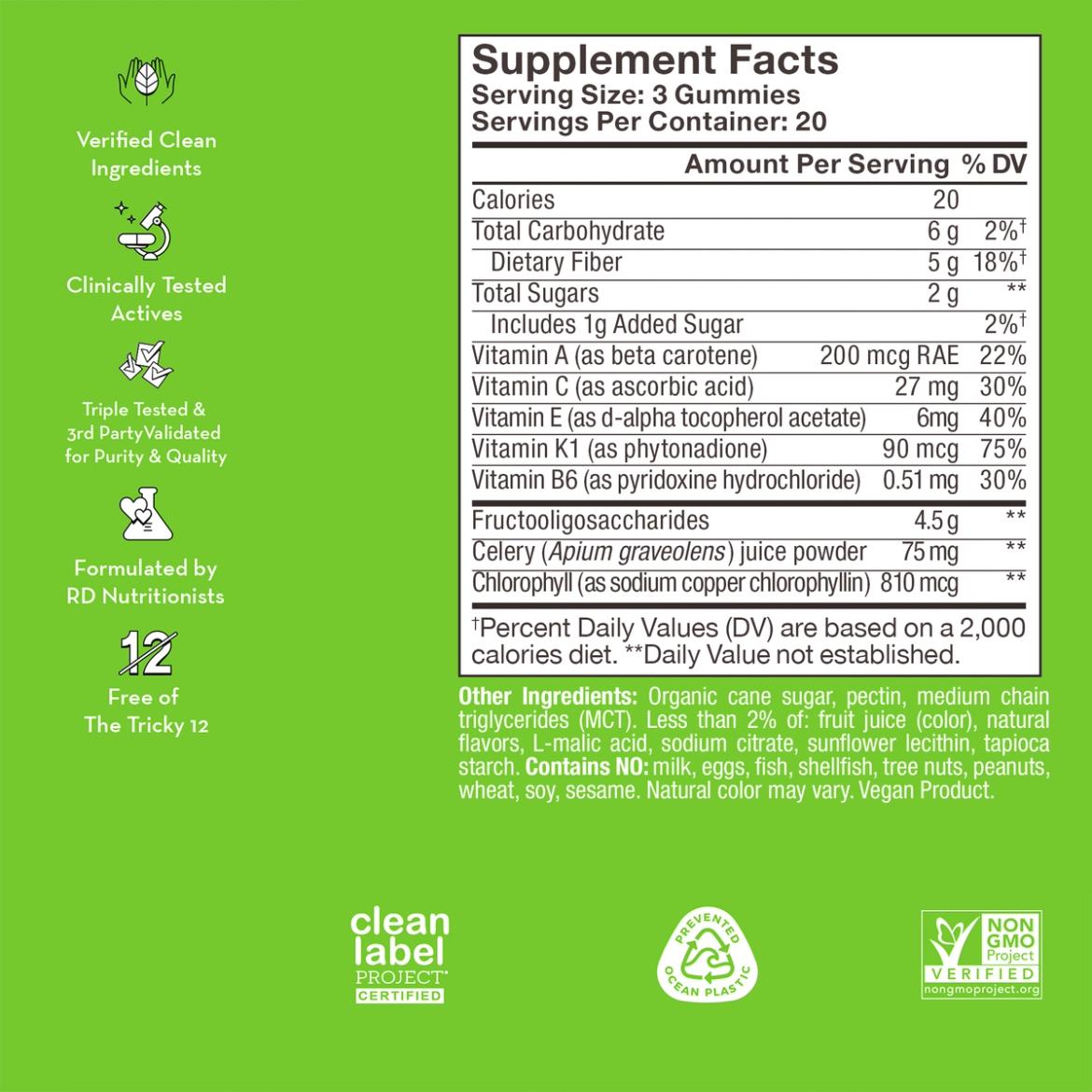 Celery Juice Fiber Gummies